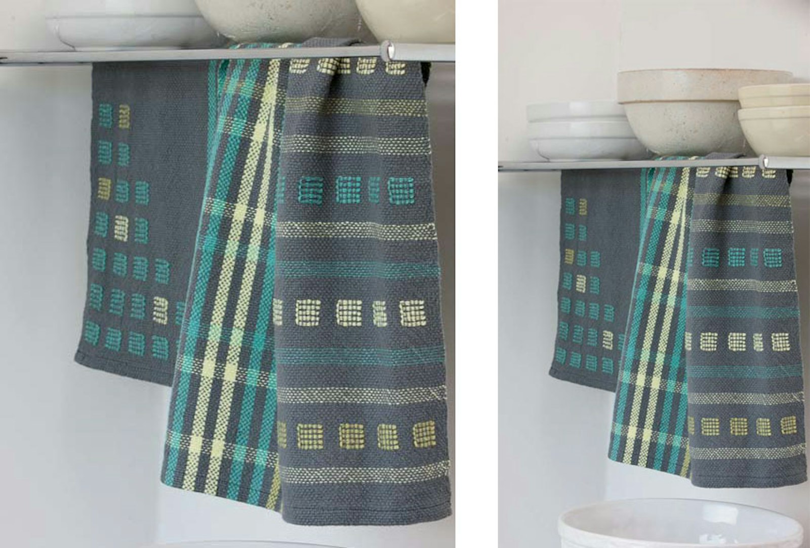 Stripes and Blocks Kitchen Towels Primary Image