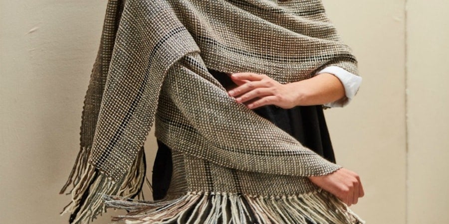 Glitz and Glamour Color-and-Weave Shawl Image