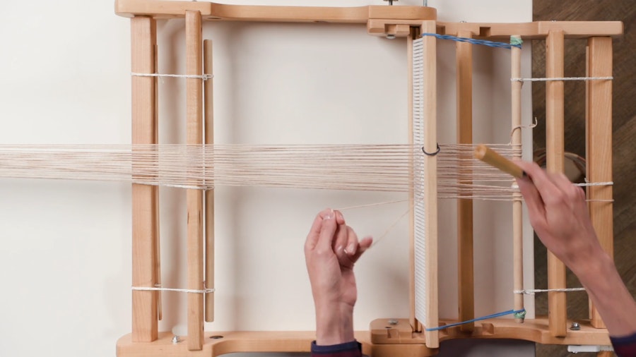 Rigid-Heddle Basics: Direct Warping Your Loom Image
