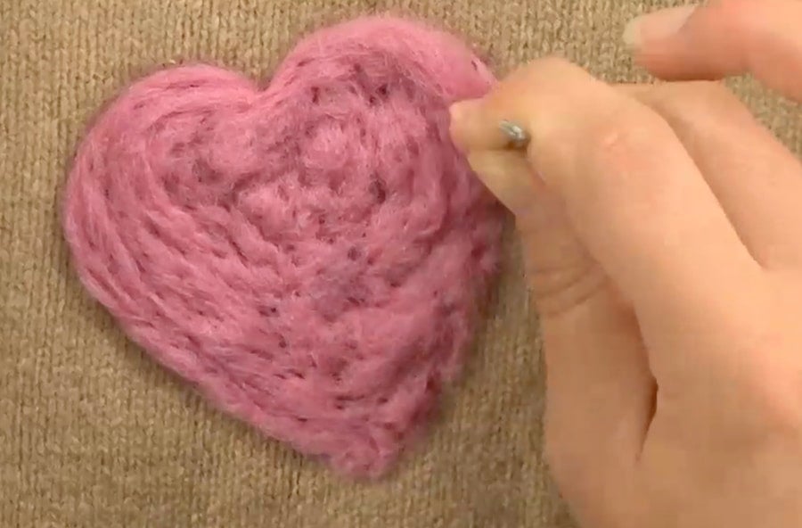 Give Old Sweaters New Life with Needlefelting Image
