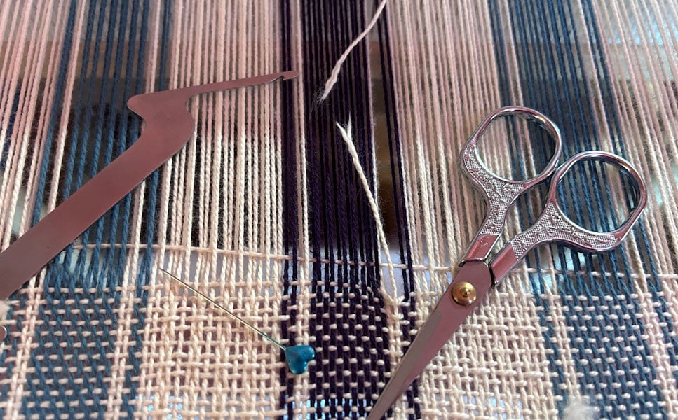 Fixing a Broken Warp End on a Rigid-Heddle Loom Image